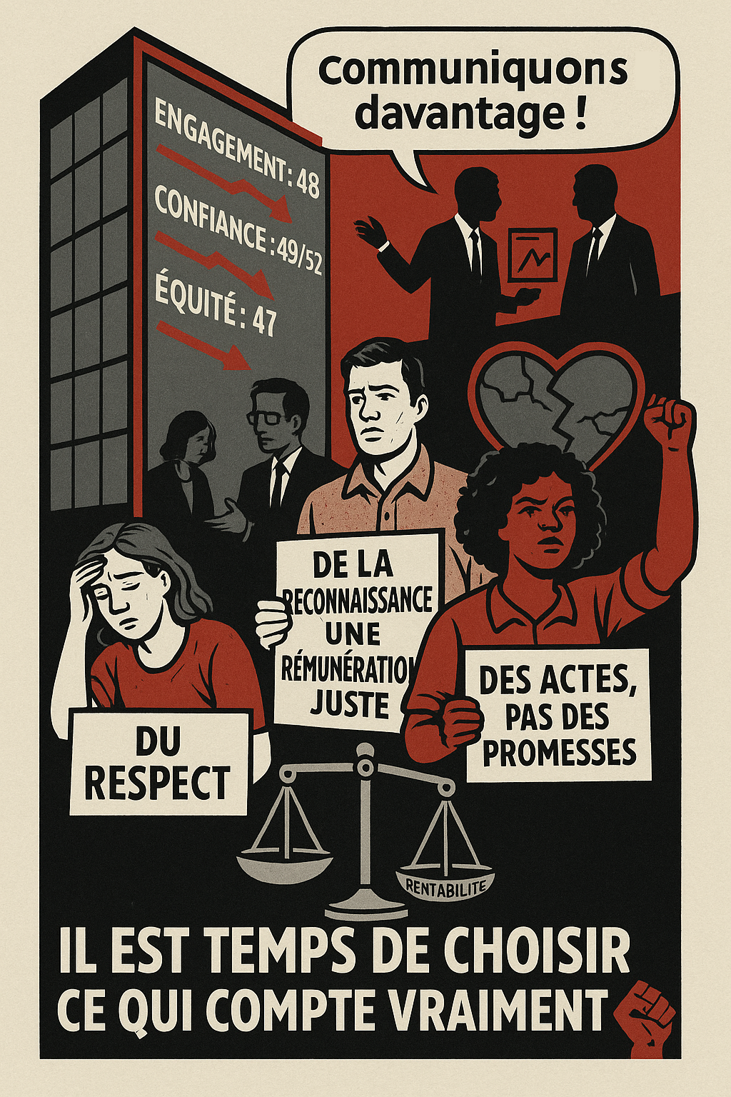 L’heure n’est plus aux discours mais aux actes