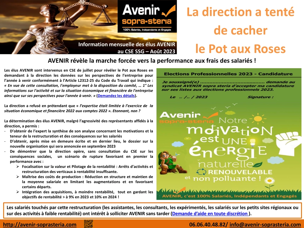 Les effets cach&eacute;s de la restructuration