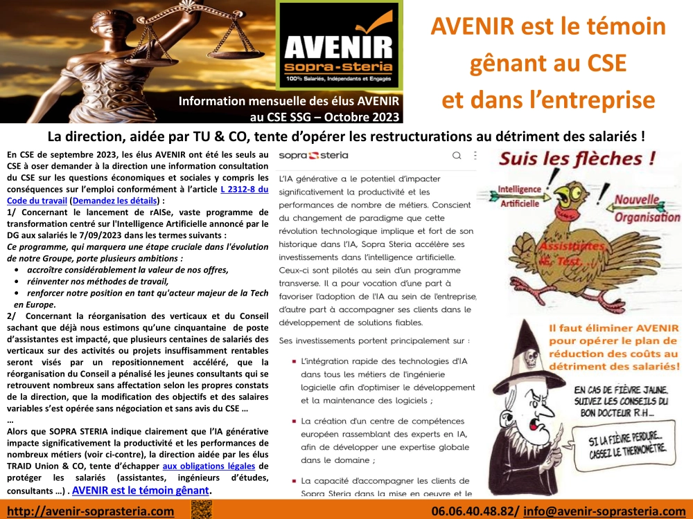 La restructuration au d&eacute;triment des salari&eacute;s